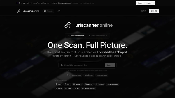 URL Scanner Online (Aprensec)