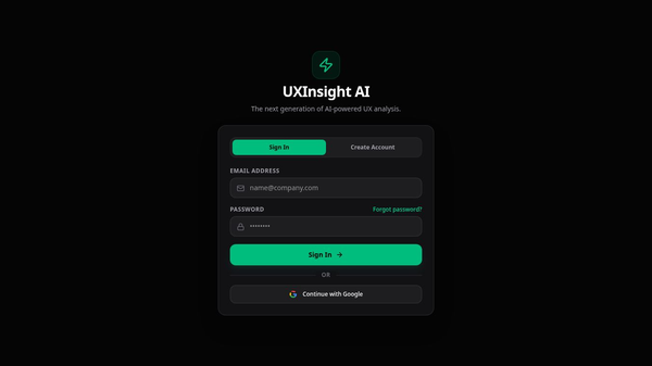 UserInsight AI-Powered UX Research