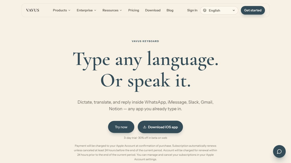 Vavus Keyboard - Desktop and Mobile