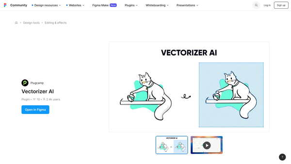 Vectorizer AI - A Figma Plugin
