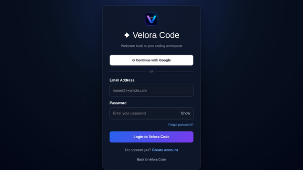 Velora Code