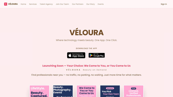 VÉLOURA Beauty on Dmeand