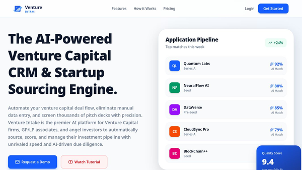 Venture Intake - (Venture Capital CRM)