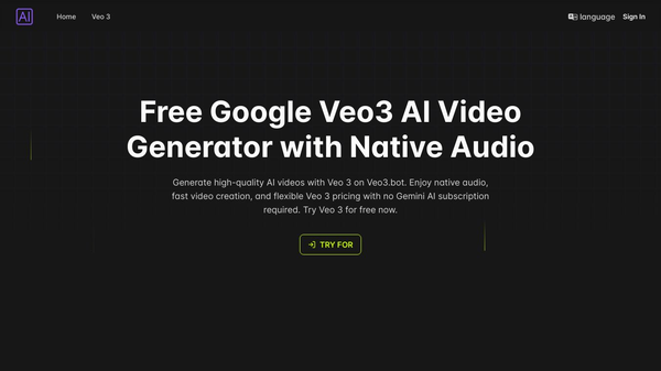 Veo3.bot: Free Access to Google Veo 3 AI Video Generation with Native Audio