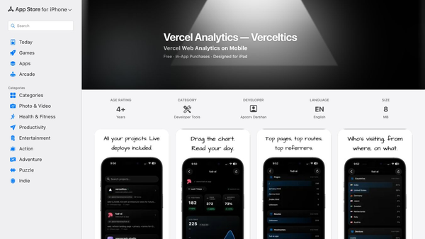 Vercel Analytics — Verceltics