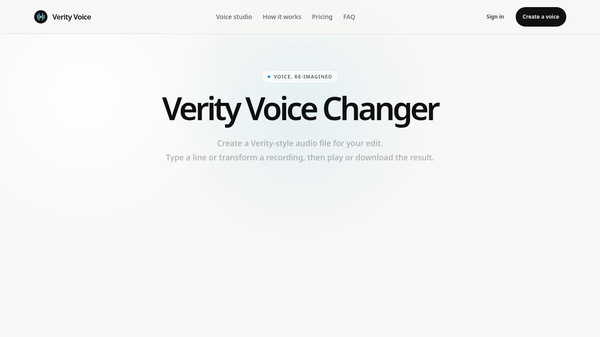 verity ai voice generator
