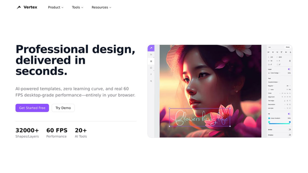 Vertex.art - Free Photo Editor