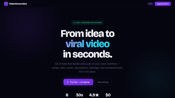 VideoGenerative