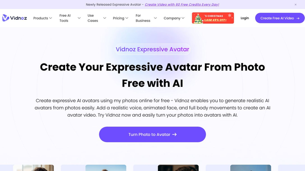 Vidnoz Expressive Avatar
