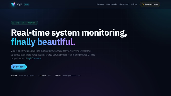 Vigil - Real-time system monitoring