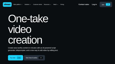 Vimeo | One Take Video Creation