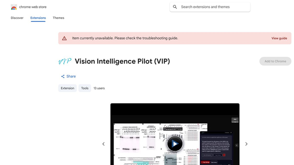 VIP - Visual Intelligence Pilot
