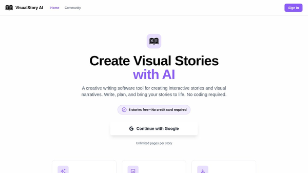 Visual Story AI