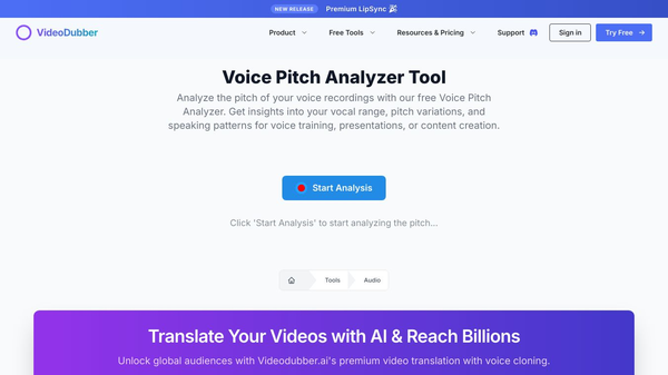 Voice Pitch Analyzer Tool