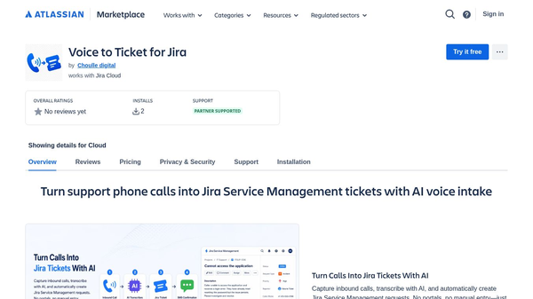 Voice to Ticket for Jira
