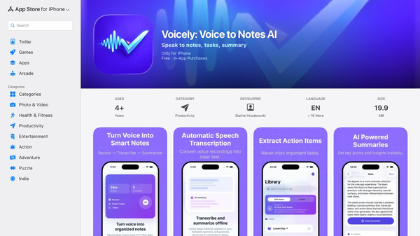 Voicely - Voice to Notes AI