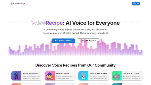 VoiceRecipe