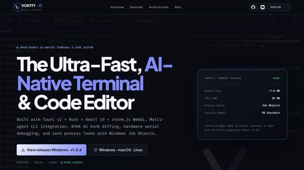 Voktty — AI-Native Terminal Workspace