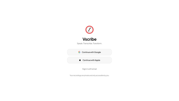 Vscribe — AI Voice Notes & Transcription
