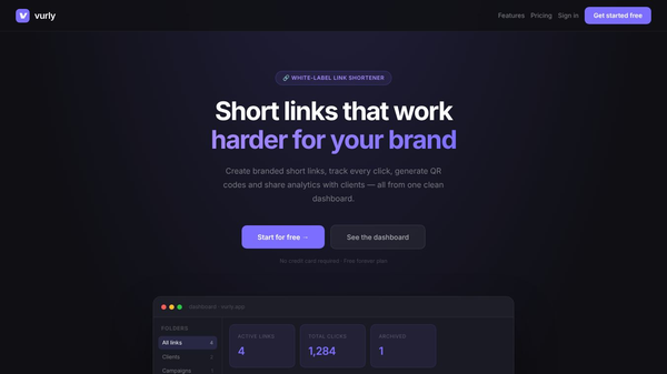 Vurly — Smart Link Shortener
