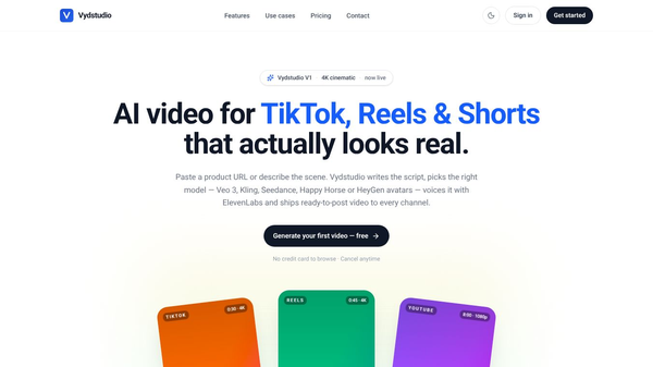 Vydstudio is now live