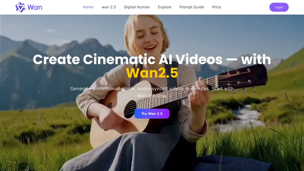 Wan 2.5: Leading AI Video Generation Model (Wan 2.5)|Wan AI