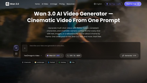 Wan 3.0 AI Video Generator