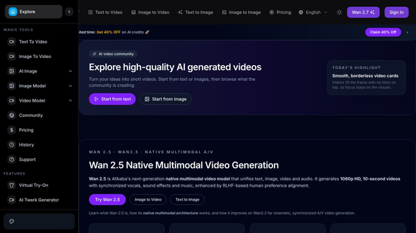 WanAI Video Generator image to Video