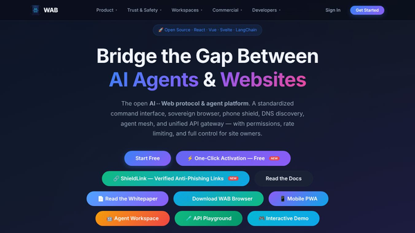 Web Agent Bridge (WAB