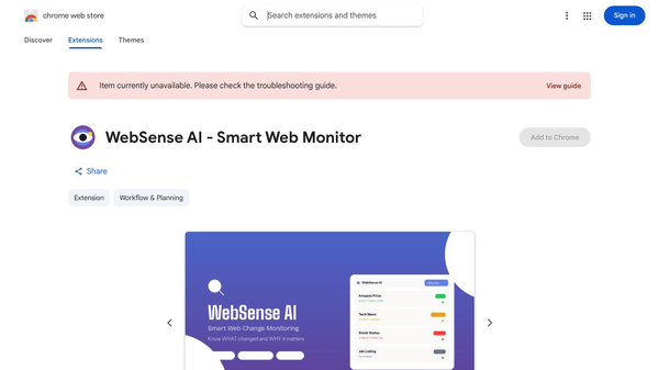 WebSense AI - Smart Web Monitor