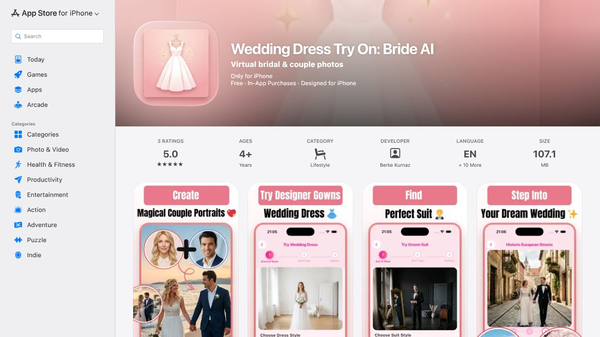 Wedding Dress Try On: Bride AI