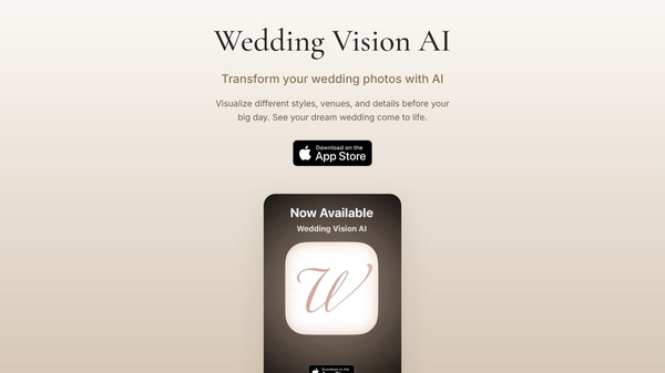 Wedding Vision AI for iPhone