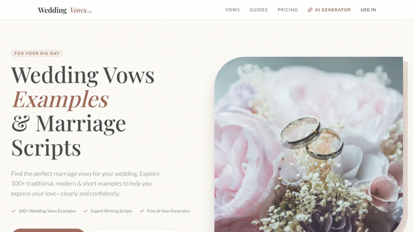 Wedding Vows AI