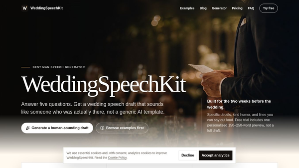 WeddingSpeechKit