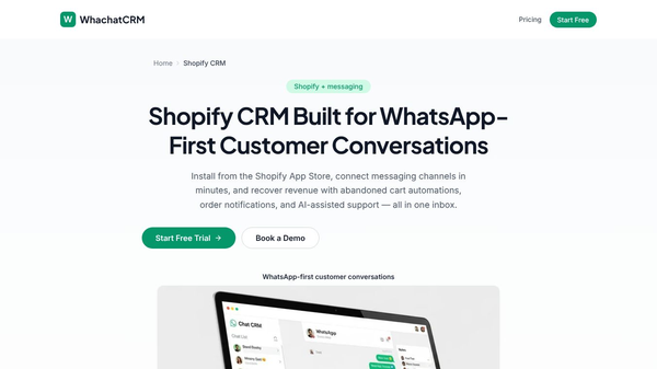 WhachatCRM for Shopify