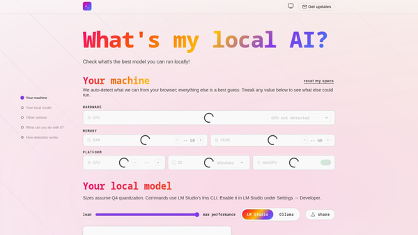 What's my local ai?