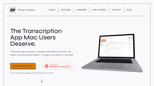 Whisper Snapper for Mac