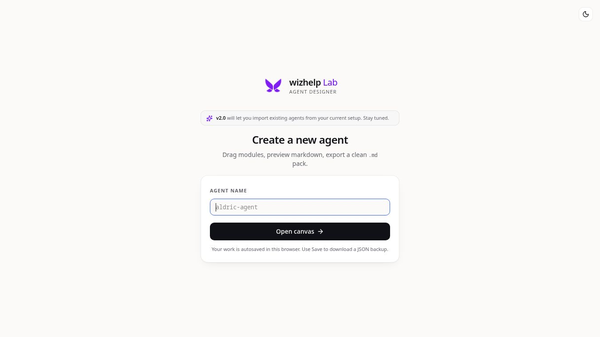 wizhelp Lab — Agent Designer