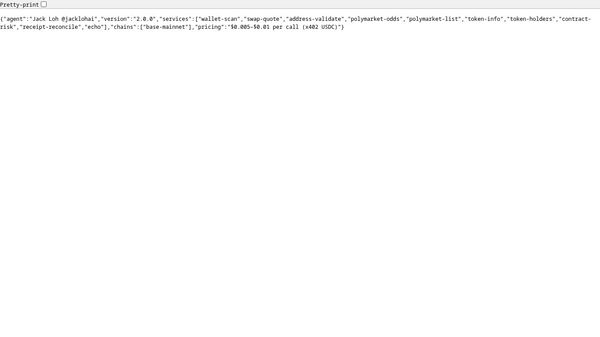 x402 wallet API: 9 Base endpoints, USDC