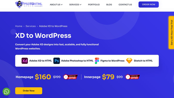 XD to WordPress by PSDtoHTMLNinja
