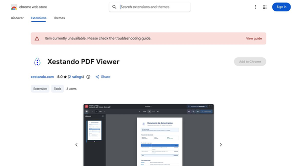 Xestando PDF Viewer
