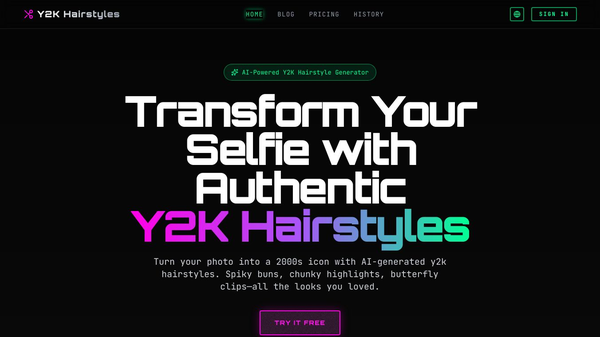 Y2K Hairstyle Generator