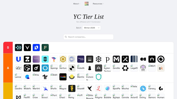 YC Tier List