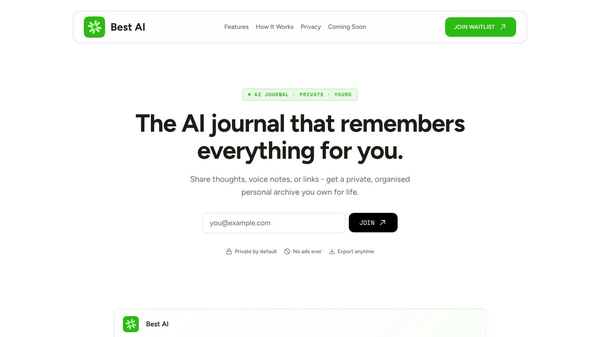 Your Journal with AI Memory (Waitlist)