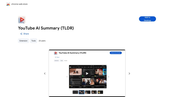 YouTube AI Summary (No More Clickbaits)