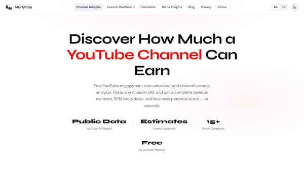 YouTube Analyzer by Norcanto