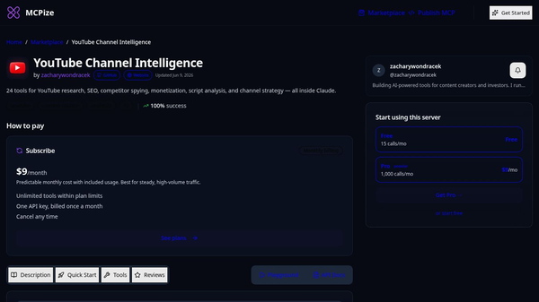 YouTube Channel Intelligence