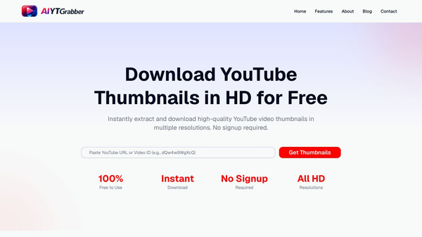 YouTube Thumbnail Downloader