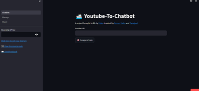 YouTube to Chatbot