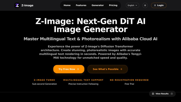 Z-Image - DiT AI Image Generator | 4K Photos in Milliseconds